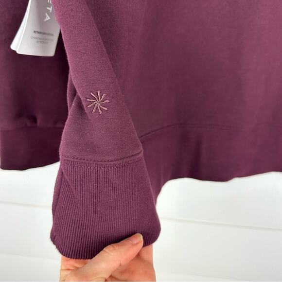 Athleta Retroplush Embroidered Hoodie Sweatshirt - Picture 9 of 9
